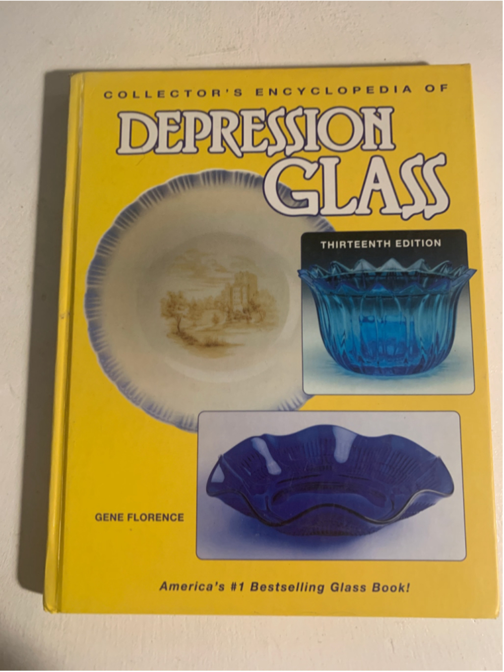 Collector Books Depression Glass Encyclopedia 13th Edition Yellow Blue Book